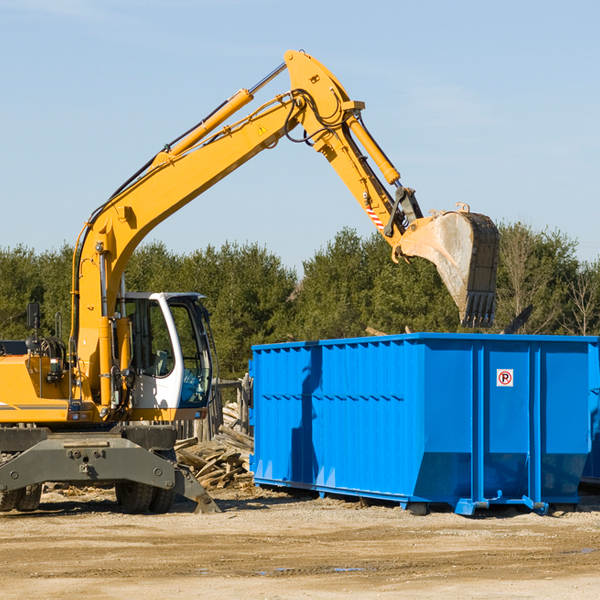 are there any restrictions on where a residential dumpster can be placed in Dunwoody Georgia